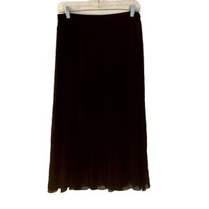 Lapis Anthropologie Godet Midi Skirt Sz S Elastic Waist Witch Whimsigoth Grunge